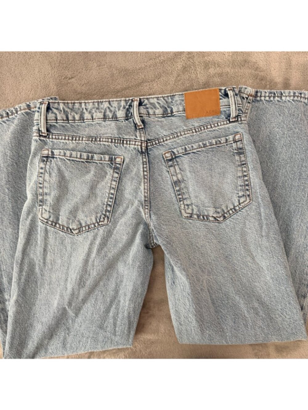 Aeropostale Low Rise Baggy Straight Leg Jeans Womens 28 6 - Picture 6 of 6